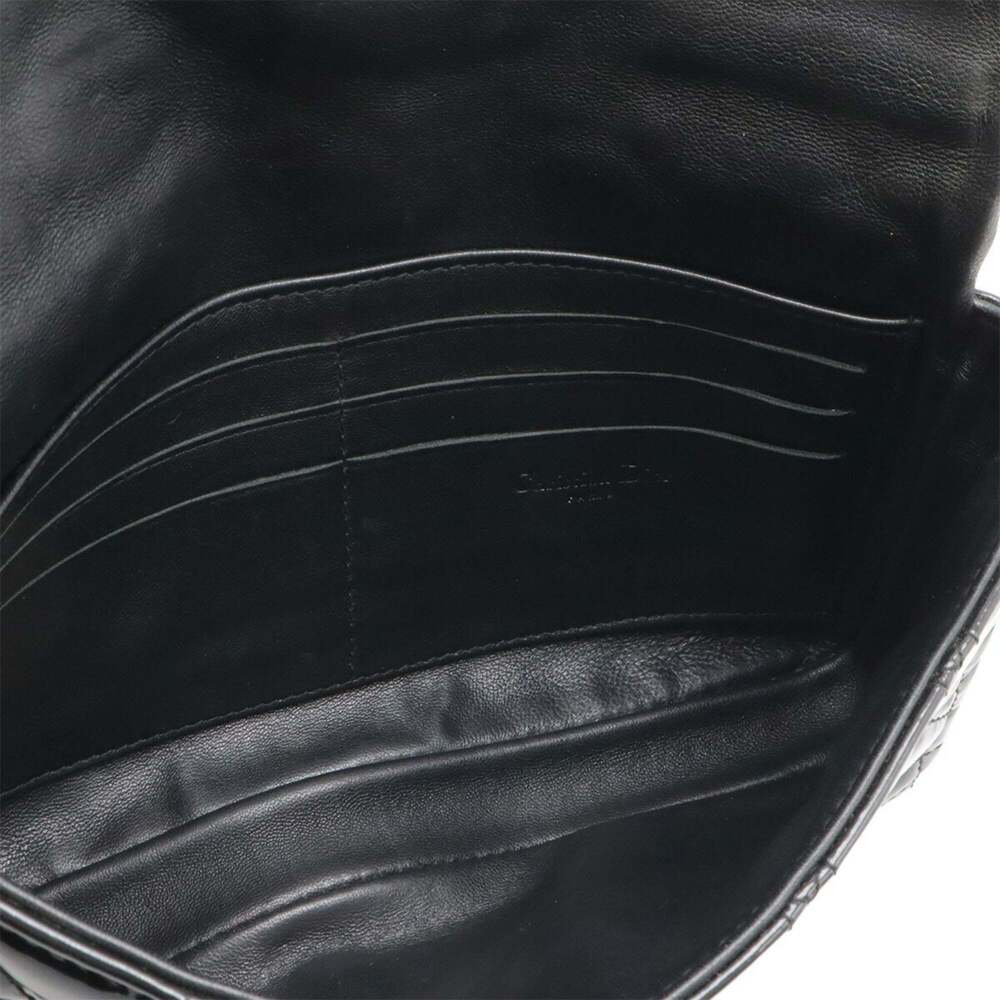 CHRISTIAN DIOR Black Leather Shoulder Bag - Picture 6 of 9